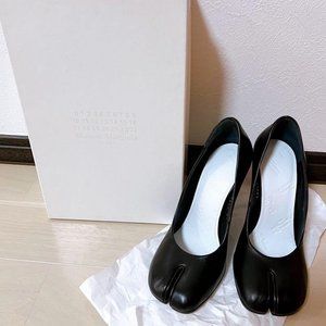 Maison Margiela Tabi Stiletto Pumps Black Size 37 Auth